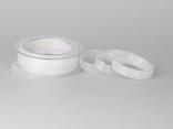 Organzaband Pünktchen Weiss ohne Draht 10mm Organzaband Pünktchen Weiss ohne Draht 10mm