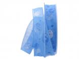 Motivband Luftballon blau 25mm mit Draht Motivband Luftballon blau 25mm mit Draht