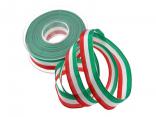Uni Nationalband Italien Grün Weiß Rot ohne Draht 25mm Uni Nationalband Italien Grün Weiß Rot ohne Draht 25mm