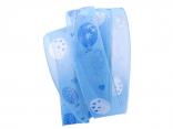 Motivband Luftballon blau 40mm mit Draht Motivband Luftballon blau 40mm mit Draht