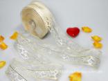 Herzband In Love Creme ohne Draht 40mm Herzband In Love Creme ohne Draht 40mm