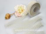 Gitterband Floral Creme ohne Draht 40mm Gitterband Floral Creme ohne Draht 40mm