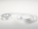 Uniband Ripsband Weiss ohne Draht 25mm Uniband Ripsband Weiss ohne Draht 25mm