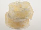 Blumenband Schmetterling Apricot mit Draht 40mm Blumenband Schmetterling Apricot mit Draht 40mm