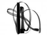 Organzaband Luminoso schwarz 6mm ohne Draht Organzaband Luminoso schwarz 6mm ohne Draht
