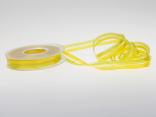 Organzastreifen gelb 15mm mit Draht Organzastreifen gelb 15mm mit Draht