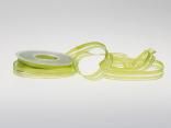 Organzastreifen hellgrün 15mm mit Draht Organzastreifen hellgrün 15mm mit Draht