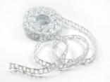 Bändchen Antik silber mit Draht ca. 15mm Bändchen Antik silber mit Draht ca. 15mm