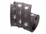 Weihnachtsband Gothland braun 40mm mit Nylonkante Weihnachtsband Gothland braun 40mm mit Nylonkante