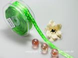 Motivband Blumenwiese Hellgrün ohne Draht 10mm Motivband Blumenwiese Hellgrün ohne Draht 10mm