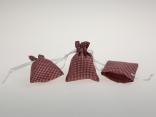 Dekosäckchen 7,5x10cm 10 Stück bordeaux Dekosäckchen 7,5x10cm 10 Stück bordeaux