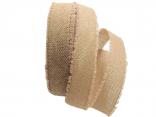 Baumwollband Jute natur 40mm ohne Draht