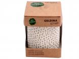 Ringelband 100 % Baumwolle creme mit Sterndruck 10mm
