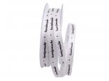 Spruchband "handmade*handgemacht" weiß 10mm ohne Draht Spruchband "handmade*handgemacht" weiß 10mm ohne Draht