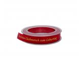 Spruchband "Herzlichen Glückwunsch.." rot 15mm ohne Draht Spruchband "Herzlichen Glückwunsch.." rot 15mm ohne Draht