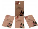 Geschenkanhänger Mistelzweig Merry Christmas 20 Stück Geschenkanhänger Mistelzweig Merry Christmas 20 Stück