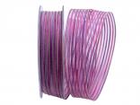 Streifenband Strisce lila 25mm mit Draht Streifenband Strisce lila 25mm mit Draht