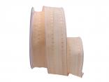 Dekoband Piccolo creme 40mm mit Draht Dekoband Piccolo creme 40mm mit Draht