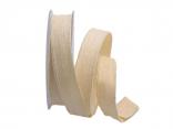 Dekoband Puebla creme 25mm mit Draht Dekoband Puebla creme 25mm mit Draht