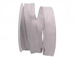 Uniband SONDERFARBE grau 25mm mit Drahtkante Uniband SONDERFARBE grau 25mm mit Drahtkante