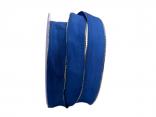Uniband Goldkante blau 25mm mit Draht Uniband Goldkante blau 25mm mit Draht