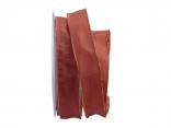 Uniband Goldkante braun 25mm mit Draht Uniband Goldkante braun 25mm mit Draht