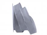 Uniband Silberkante grau 25mm mit Draht Uniband Silberkante grau 25mm mit Draht