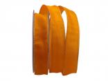 Uniband Goldkante orange 25mm mit Draht Uniband Goldkante orange 25mm mit Draht