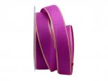 Uniband Goldkante pink 25mm mit Draht Uniband Goldkante pink 25mm mit Draht