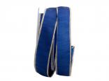 Uniband Goldkante blau 25mm mit Draht Uniband Goldkante blau 25mm mit Draht