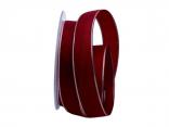 Uniband Silberkante bordeaux 25mm ohne Draht Uniband Silberkante bordeaux 25mm ohne Draht
