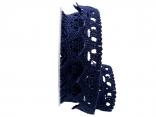 Dekoband Spitze 25mm blau ohne Draht