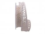 Dekoband Spitze 25mm creme ohne Draht
