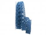 Dekoband Spitze blau 20mm ohne Draht