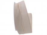 Baumwollband Cotton creme 25mm ohne Draht Baumwollband Cotton creme 25mm ohne Draht