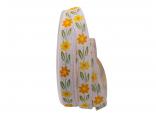 Baumwollband Sommertraum gelb/orange / weiß 15mm ohne Draht Baumwollband Sommertraum gelb/orange / weiß 15mm ohne Draht