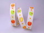 Dekoband Apfel rot 25mm mit  Draht