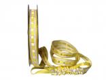 Dekoband Friends gelb 15mm ohne Draht Dekoband Friends gelb 15mm ohne Draht