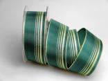 Dekoband Green Line grün 40mm ohne Draht