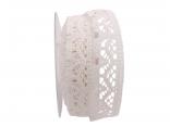 Dekoband Spitze 30 mm creme ohne Draht
