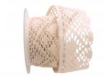 Dekoband Spitze 60mm creme ohne Draht