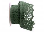 Dekoband Spitze 65mm grün ohne Draht Dekoband Spitze 65mm grün ohne Draht