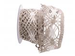 Dekoband Spitze 70mm natur / creme ohne Draht