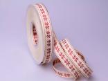 Dekoband Traditional bordeaux 15mm ohne Draht