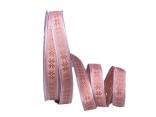 Dekoband Traditional rosa 15mm ohne Draht Dekoband Traditional rosa 15mm ohne Draht