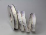 Dekoband Waves creme 15mm mit Draht