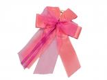 Fertigschleife 6-Flügel mit Satinband pink 10 Stück Fertigschleife 6-Flügel mit Satinband pink 10 Stück