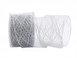 Gitterband Fence Silber mit Draht 70mm Gitterband Fence Silber mit Draht 70mm