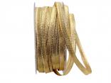 Goldbändchen Goldband 8mm mit Draht Goldbändchen Goldband 8mm mit Draht