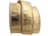 Goldband Klondyke Gold mit Draht 40mm Goldband Klondyke Gold mit Draht 40mm